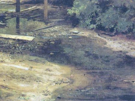 Woodland rivulet by Ivan Ivanovich Shishkin - Hand-Painted Oil Painting on Canvas Supply