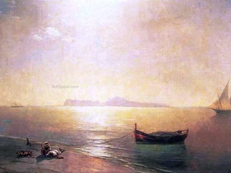 Calm on the Mediterranean Sea by Ivan Constantinovich Aivazovsky - Hand-Painted Oil Painting on Canvas Supply