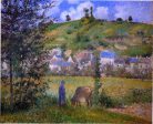 Chaponval Landscape by Camille Pissarro - Hand-Painted Oil Painting on Canvas Supply