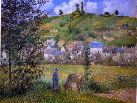 Chaponval Landscape by Camille Pissarro - Hand-Painted Oil Painting on Canvas Supply