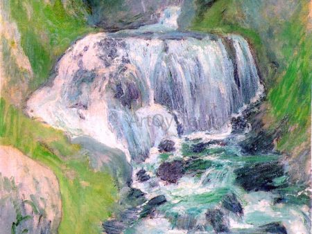 Cascades by John Twachtman - Hand-Painted Oil Painting on Canvas on Sale