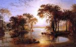 Autumn on the Susquehanna by Jasper Francis Cropsey - Hand-Painted Oil Painting on Canvas For Discount