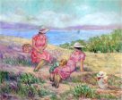 At the Mediterranean Coast by Henri Lebasque - Hand-Painted Oil Painting on Canvas Online Hot Sale