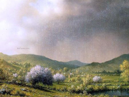 April Showers by Martin Johnson Heade - Hand-Painted Oil Painting on Canvas For Sale