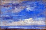 Clouds by Eugene-Louis Boudin - Hand-Painted Oil Painting on Canvas Hot on Sale