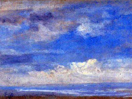 Clouds by Eugene-Louis Boudin - Hand-Painted Oil Painting on Canvas Hot on Sale