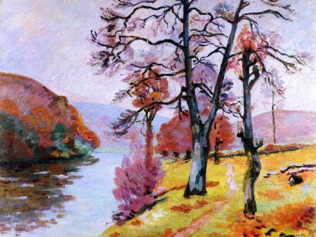 Crozant, Echo Rock, Winter by Armand Guillaumin - Hand-Painted Oil Painting on Canvas Cheap