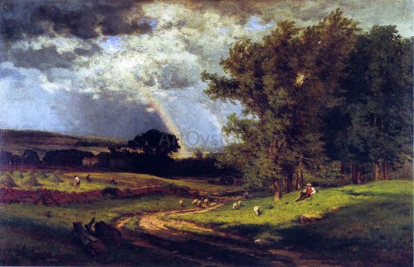 A Passing Shower by Leon Francois Comerre - Hand-Painted Oil Painting on Canvas Cheap