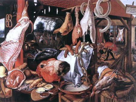 Butcher s Stall by Pieter Aertsen - Hand-Painted Oil Painting on Canvas on Sale