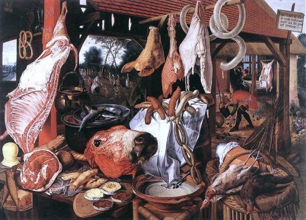 Butcher s Stall by Pieter Aertsen - Hand-Painted Oil Painting on Canvas on Sale