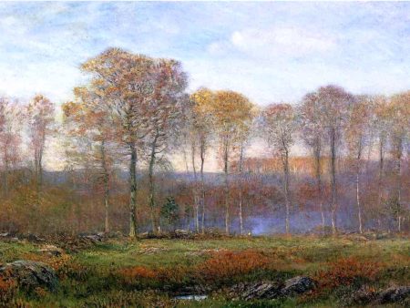 Autumn - New England by Dwight W Tryon - Hand-Painted Oil Painting on Canvas Online now