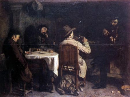 After Dinner at Ornans by Gustave Courbet - Hand-Painted Oil Painting on Canvas Fashion