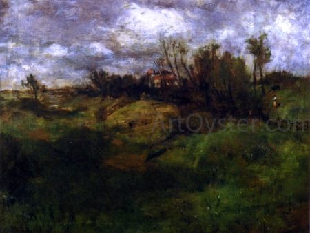 Cincinnati Landscape by John Twachtman - Hand-Painted Oil Painting on Canvas Online now