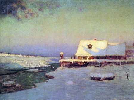 Winter Twilight by Lowell Birge Harrison - Hand-Painted Oil Painting on Canvas Fashion