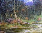 A Woodland Rivulet by Edward Steel Harper - Hand-Painted Oil Painting on Canvas Fashion