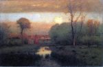 Autumn Gold by George Inness - Hand-Painted Oil Painting on Canvas Discount