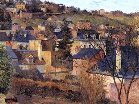 Blue Roofs, Rouen by Paul Gauguin - Hand-Painted Oil Painting on Canvas For Sale