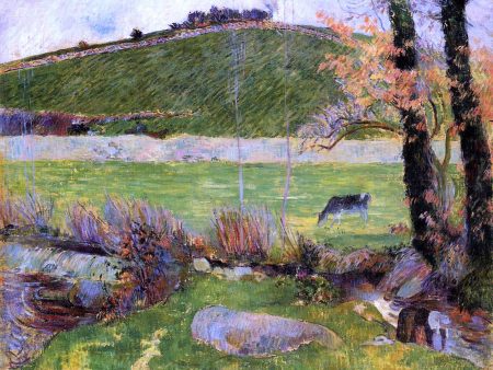 A Meadow on the Banks of the Aven by Paul Gauguin - Hand-Painted Oil Painting on Canvas Hot on Sale