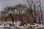 Chestnut Orchard in Winter by Camille Pissarro - Hand-Painted Oil Painting on Canvas Online now