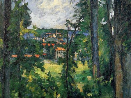 Auvers-sur-Oise, View from Nearby by Paul Cezanne - Hand-Painted Oil Painting on Canvas For Discount