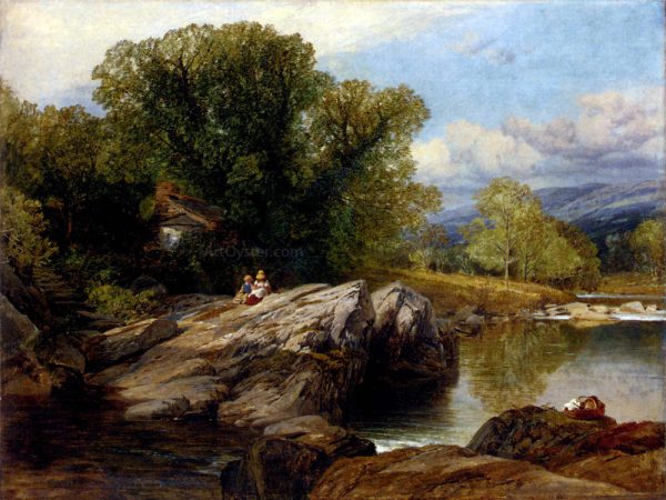 Bettws-y-Coed by Frederick William Hulme - Hand-Painted Oil Painting on Canvas Online now