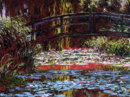 A Bridge over the Water-Lily Pond by Claude Oscar Monet - Hand-Painted Oil Painting on Canvas Supply