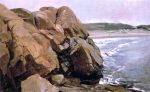 Bass Rocks by Jervis McEntee - Hand-Painted Oil Painting on Canvas Fashion