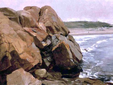 Bass Rocks by Jervis McEntee - Hand-Painted Oil Painting on Canvas Fashion