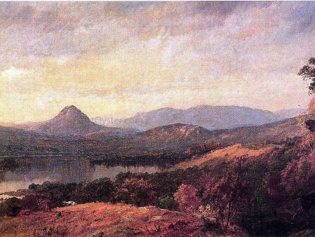 Adam and Eve Mountains by Jasper Francis Cropsey - Hand-Painted Oil Painting on Canvas Discount