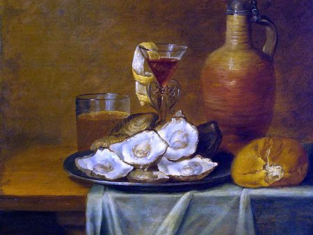 Breakfast with Oysters by Jacob Van Es - Hand-Painted Oil Painting on Canvas Sale