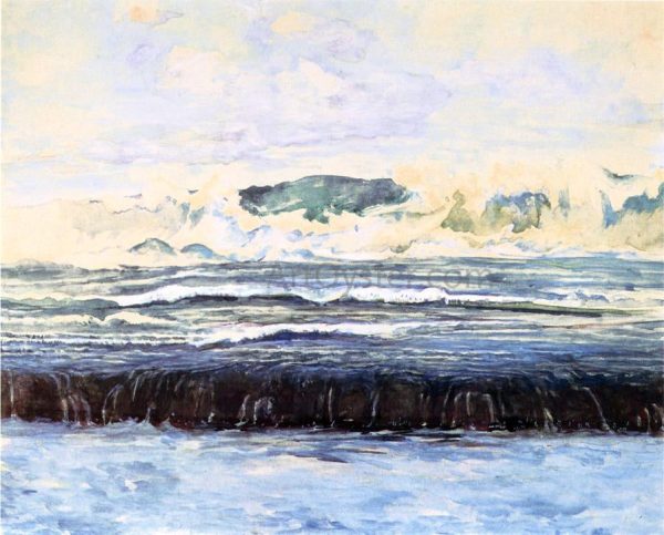 Study on the Reef at Tautira, Tahiti, 1891 by John La Farge - Hand-Painted Oil Painting on Canvas For Cheap