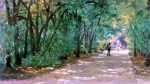 Alley in the Park Kachanovka by Ilia Efimovich Repin - Hand-Painted Oil Painting on Canvas For Sale