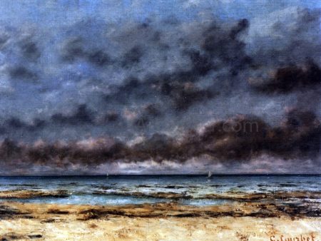 Calm Seas by Gustave Courbet - Hand-Painted Oil Painting on Canvas Fashion