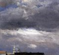 Cloud Study, Thunder Clouds over the Palace Tower at Dresden by Johan Christian Claussen Dahl - Hand-Painted Oil Painting on Canvas Sale