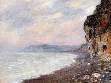 Cliffs at Pourville in the Fog by Claude Oscar Monet - Hand-Painted Oil Painting on Canvas Online Hot Sale