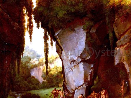 Craggy Landscrape With Bacchanal by Lancelot Theodore Turpin - Hand-Painted Oil Painting on Canvas For Discount