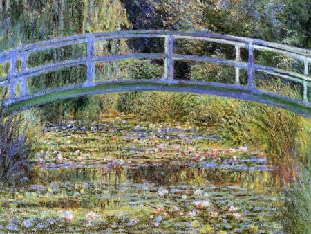 A Water-Lily Pond by Claude Oscar Monet - Hand-Painted Oil Painting on Canvas Online