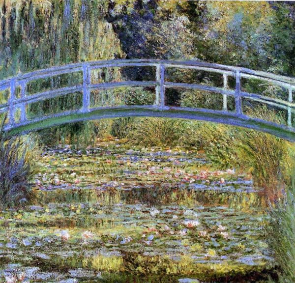 A Water-Lily Pond by Claude Oscar Monet - Hand-Painted Oil Painting on Canvas Online