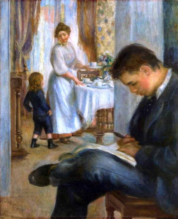 Breakfast at Berneval by Pierre Auguste Renoir - Hand-Painted Oil Painting on Canvas Online Sale