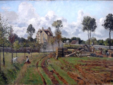 Allee du Tour Du Jongleur by Camille Pissarro - Hand-Painted Oil Painting on Canvas on Sale