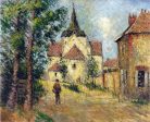 A Village Street by Gustave Loiseau - Hand-Painted Oil Painting on Canvas Fashion