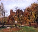 Autumn Landscape, near Pontoise (also known as Autumn Landscape, near Louveciennes) by Camille Pissarro - Hand-Painted Oil Painting on Canvas Online Sale