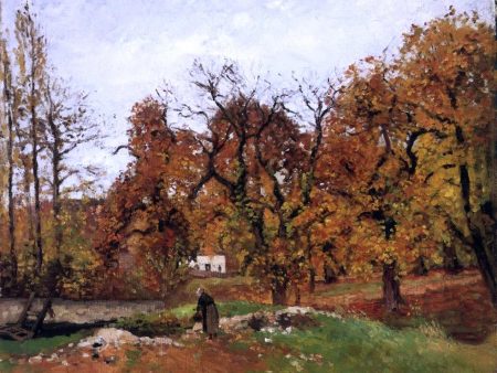 Autumn Landscape, near Pontoise (also known as Autumn Landscape, near Louveciennes) by Camille Pissarro - Hand-Painted Oil Painting on Canvas Online Sale