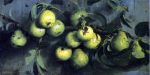 Bough of Pears with Yellow Jacket by Joseph Decker - Hand-Painted Oil Painting on Canvas Online now