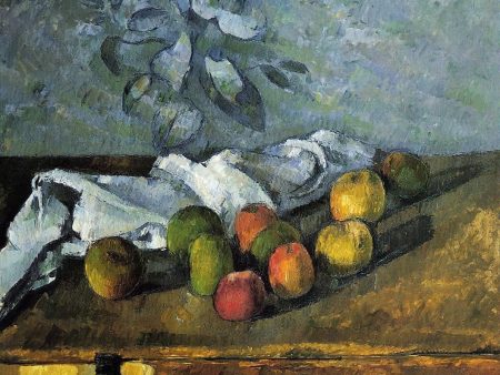 Apples and Napkin by Paul Cezanne - Hand-Painted Oil Painting on Canvas Sale