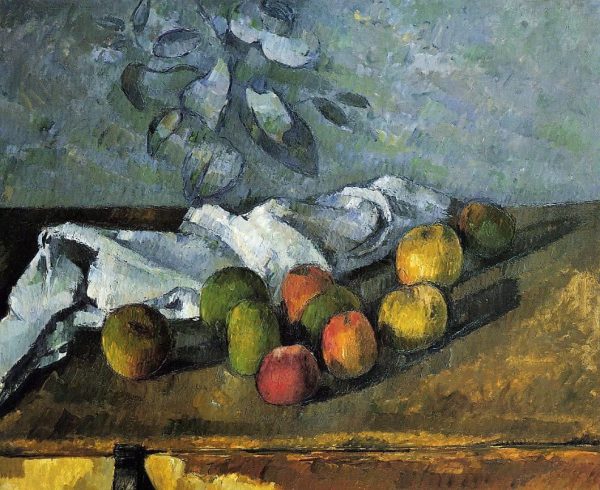 Apples and Napkin by Paul Cezanne - Hand-Painted Oil Painting on Canvas Sale