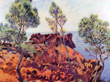 Agay - the Red Rocks by Armand Guillaumin - Hand-Painted Oil Painting on Canvas Online Sale