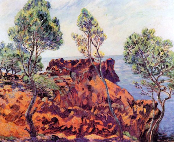 Agay - the Red Rocks by Armand Guillaumin - Hand-Painted Oil Painting on Canvas Online Sale