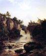 Ausable Falls by Frederick Rondel - Hand-Painted Oil Painting on Canvas Online