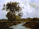 Banks of the River by Leon Richet - Hand-Painted Oil Painting on Canvas Fashion